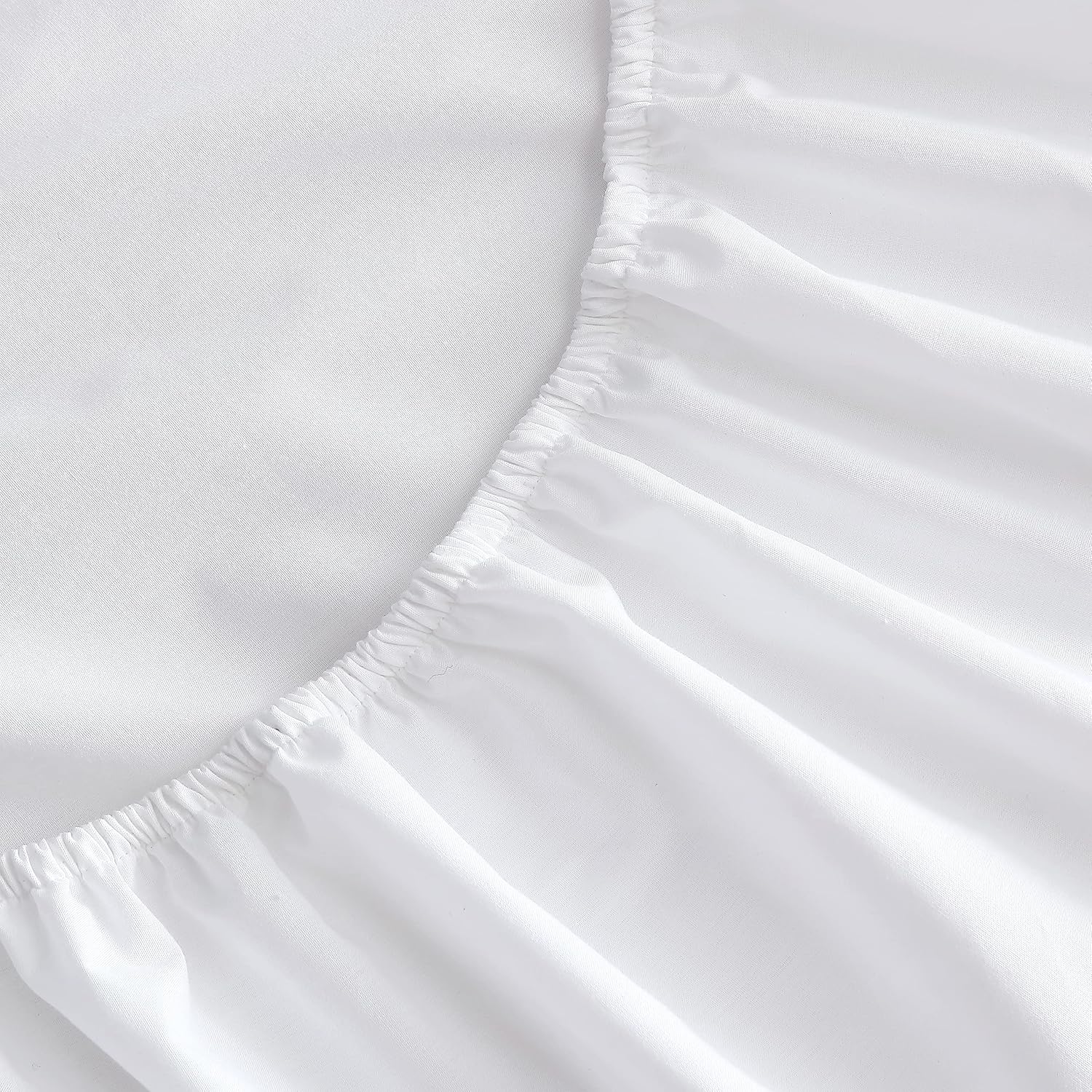 Nautica Queen Sheet Set, Cotton Percale Bedding Set, Crisp & Cool, Lightweight & Breathable (White, Queen) Cotton White