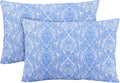 FEATHER & STITCH NEW YORK 100% Cotton 2 Piece Queen Pillow Cases, 300TC Ultra-Soft Pillowcases with Envelope Closure, Wrinkle- Fade…