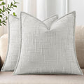 decorUhome Chenille Throw Pillow Covers 22x22 Set of 2, Soft Textured Slubby Modern Decorative Pillow Covers with Elegant Design for Couch,…