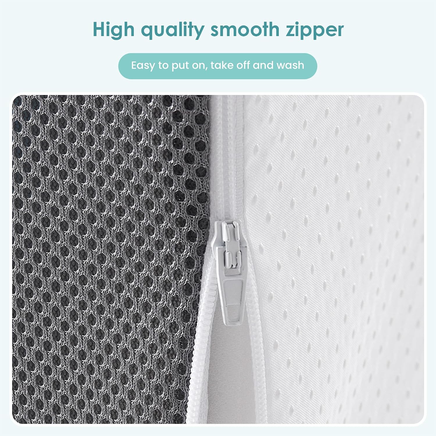 Cozymaker Wedge Pillow Cover Fitted 7.5" Bed Wedge Pillow Case 24" W x 24" x 7.5" H, Soft Machine Washable, Only One Cover 7.5 inch Bamboo
