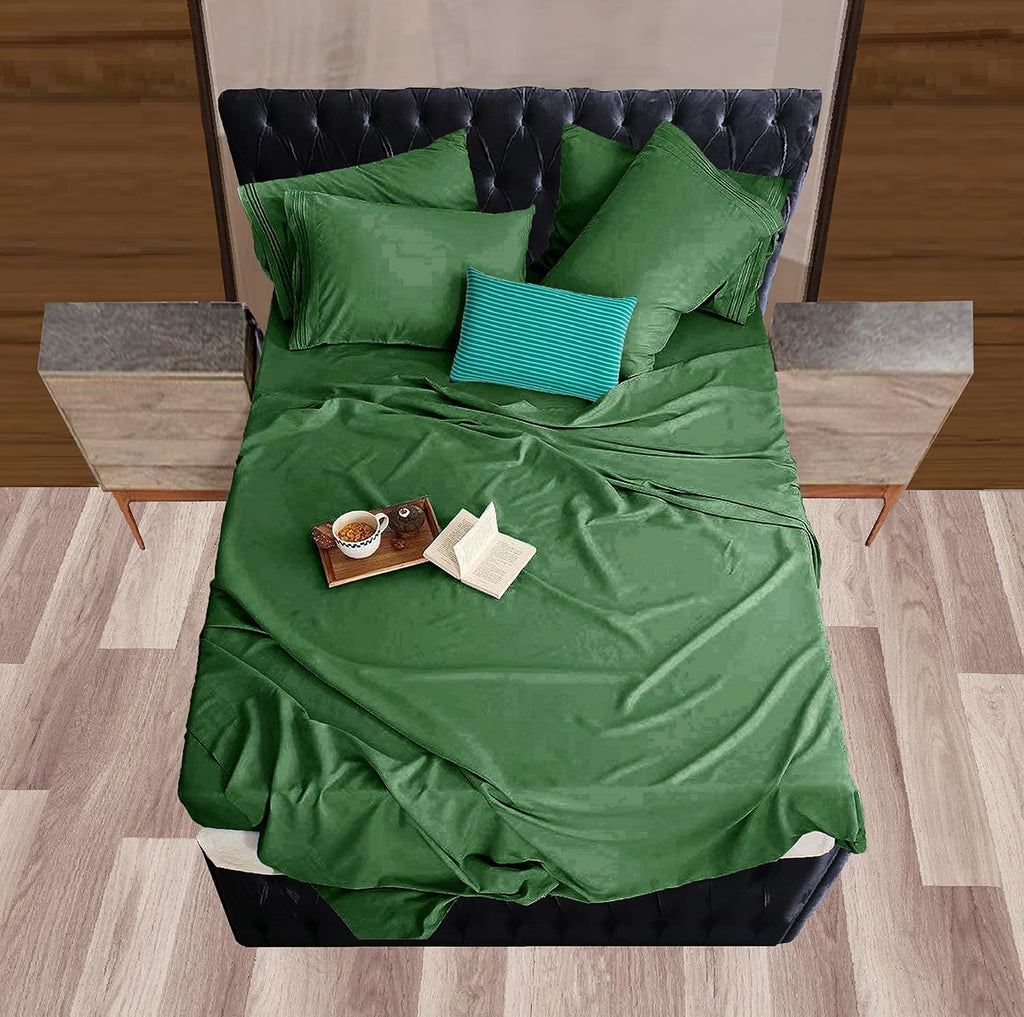 MocassiLuxuryBedding Mocassi Bed Sheet Set - Luxury Hotel 1800 Premier Bedding Sheets & Pillowcases - Ultra Soft Breathable & Cooling Bed S…