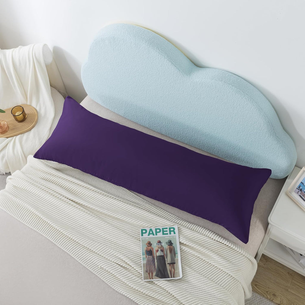 Ubauba Memory Foam Body Pillow with Cover, Full Large Body Pillows Insert for Adults with Envelope Closure Pillowcase, Firm & Fluffy Long…