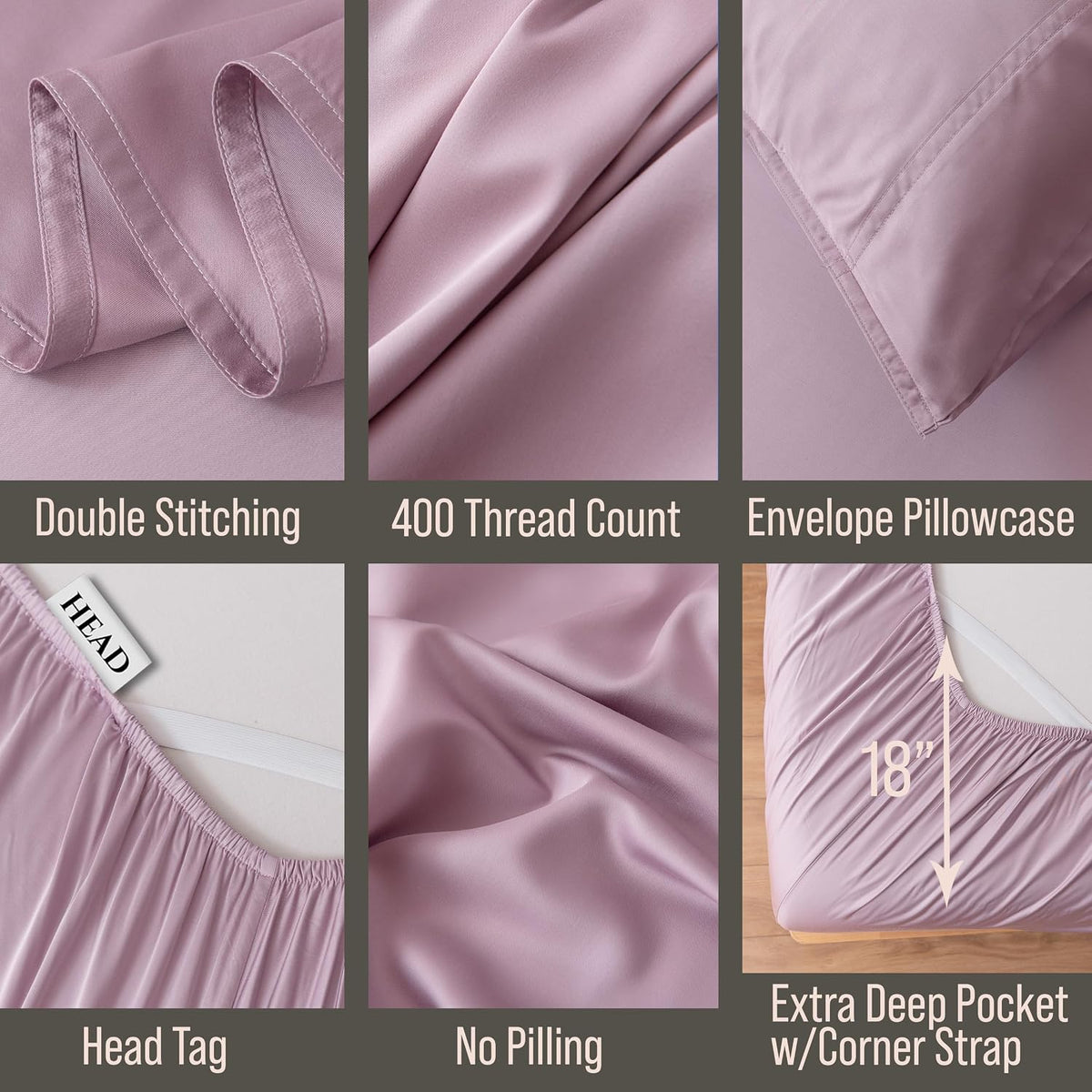 Bella Coterie 7 Piece Luxury Bamboo Viscose Split King Size Sheet Set | 2 Fitted Sheets for Adjustable Beds | 100% Organically Grown |…
