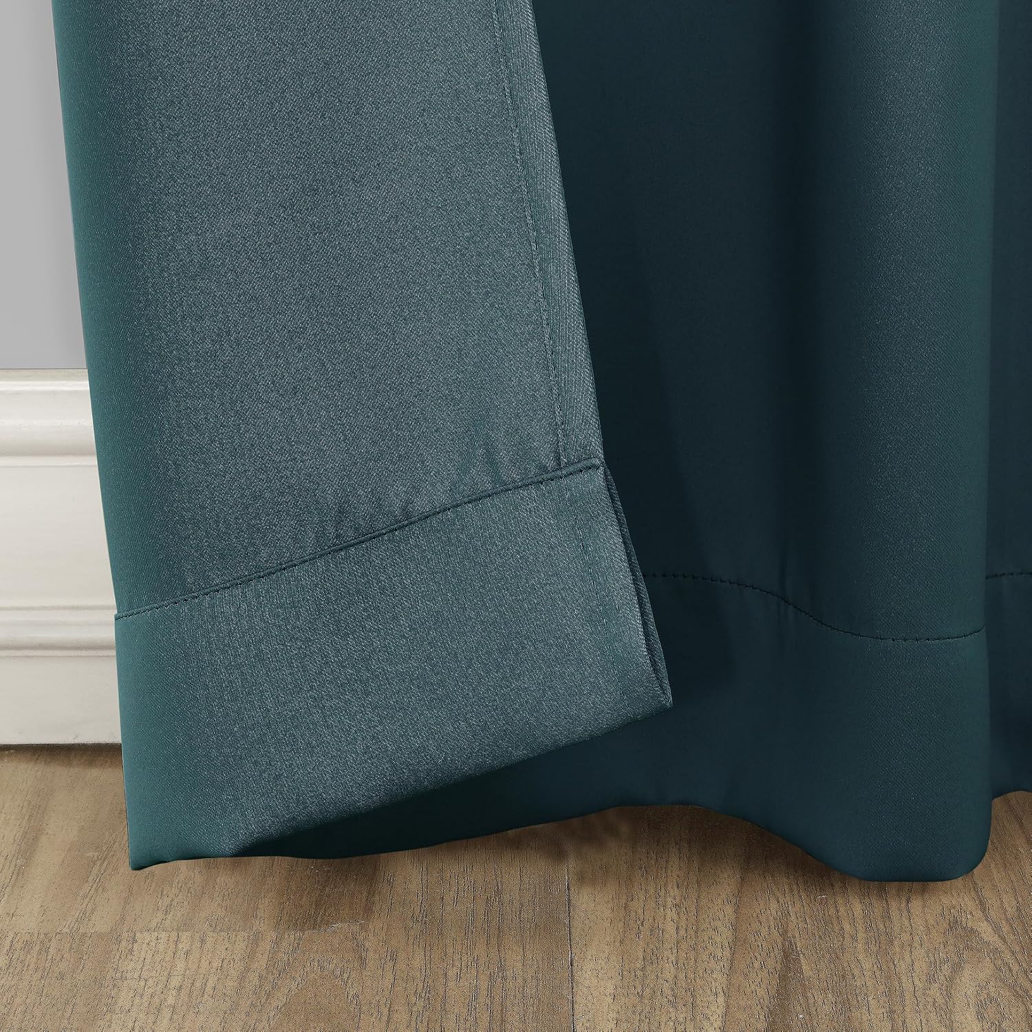 Sun Zero Easton Energy Saving Blackout Grommet Curtain Panel, 40" x 54", Teal
