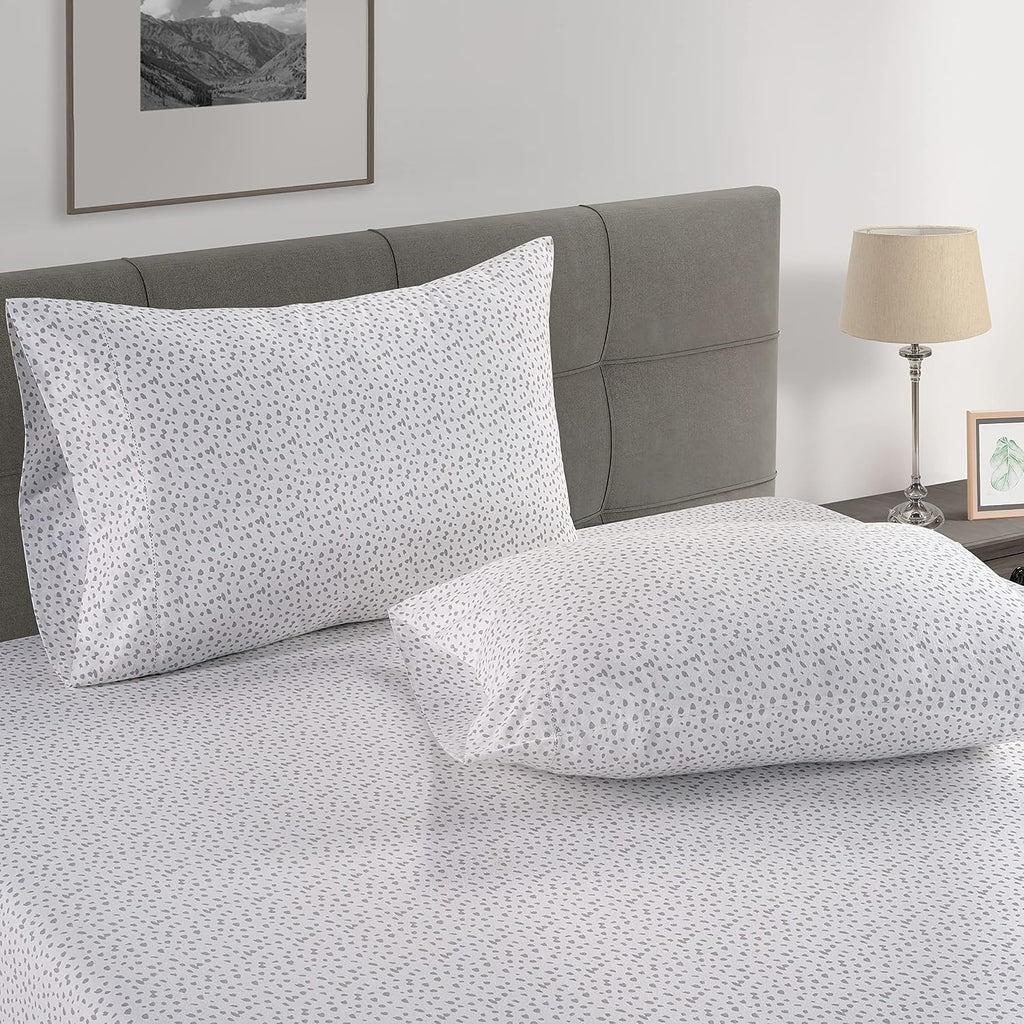 LANE LINEN Twin XL Fitted Sheet, 100% Organic Cotton 2-Piece Set (1 Fitted Sheet, 1 Pillowcase), Percale Weave, Soft, Breathable, Fits…