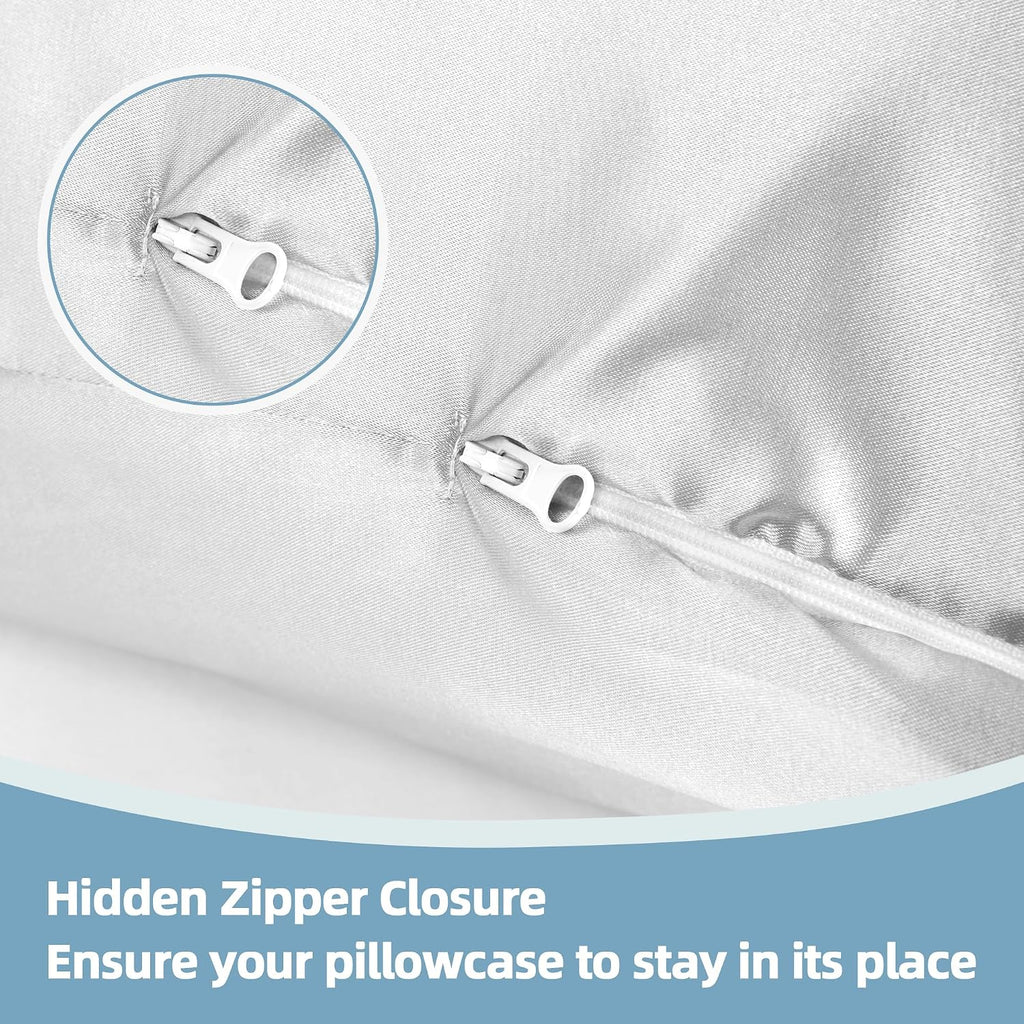 Balapet Silky Satin Pregnancy Pillow Cover (ONLY Pillowcase), U Shaped Luxurious Smooth Maternity Pillow Cover, Soft & Breathable Large Pil…