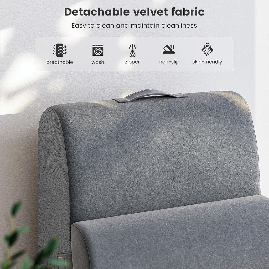 ElevateYourHome, EnhanceEver Homkdom Reading Pillow for Sitting in Bed Adult, 22" Back Pillow for Bed Sitting up with Armrests & Sto…