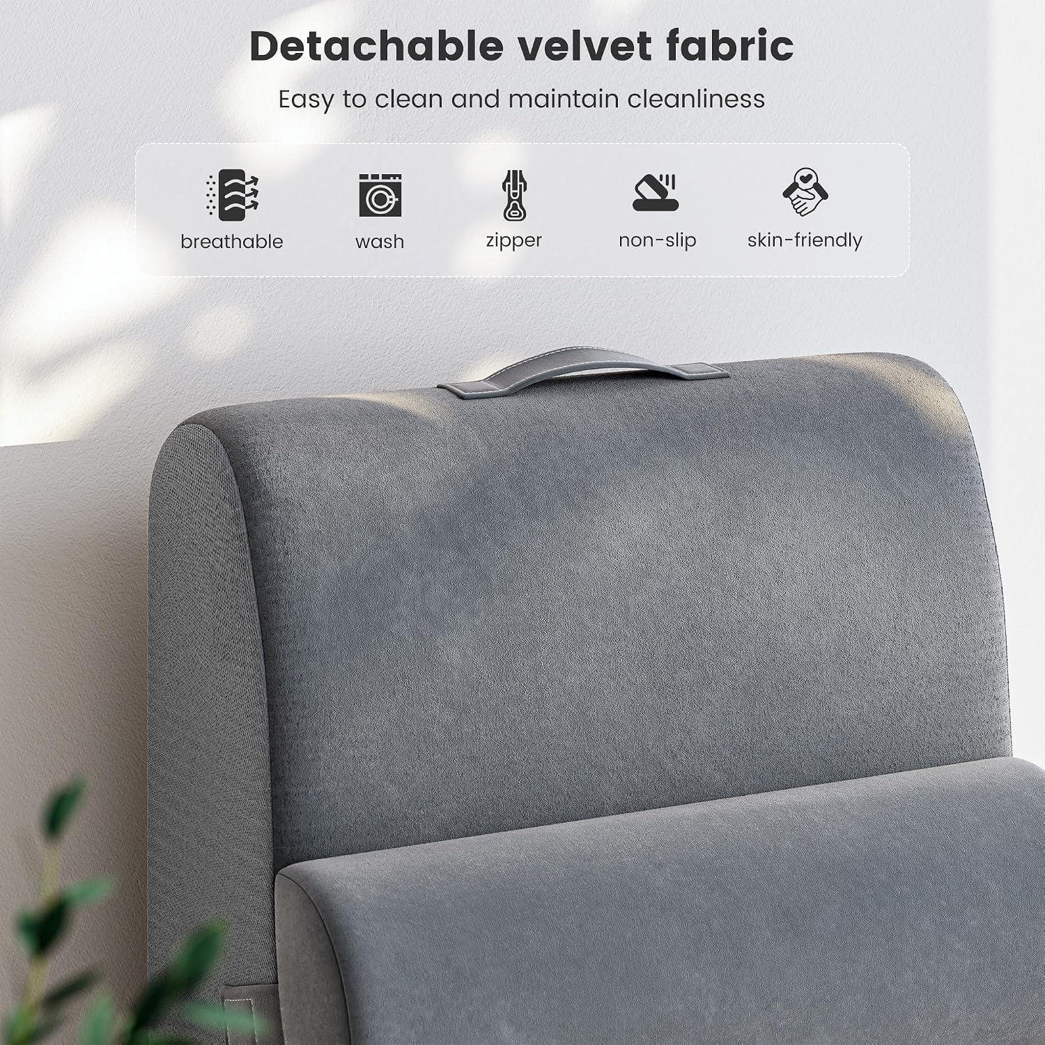 ElevateYourHome, EnhanceEver Homkdom Reading Pillow for Sitting in Bed Adult, 22" Back Pillow for Bed Sitting up with Armrests & Sto…
