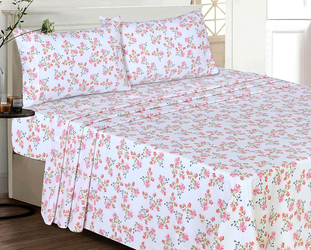 Ruvanti 100% Cotton Percale Sheets Twin XL Size – Crisp Cooling Bed Sheets for Hot Sleepers, Deep Pocket 16”, Soft Breathable & Durable Hot…