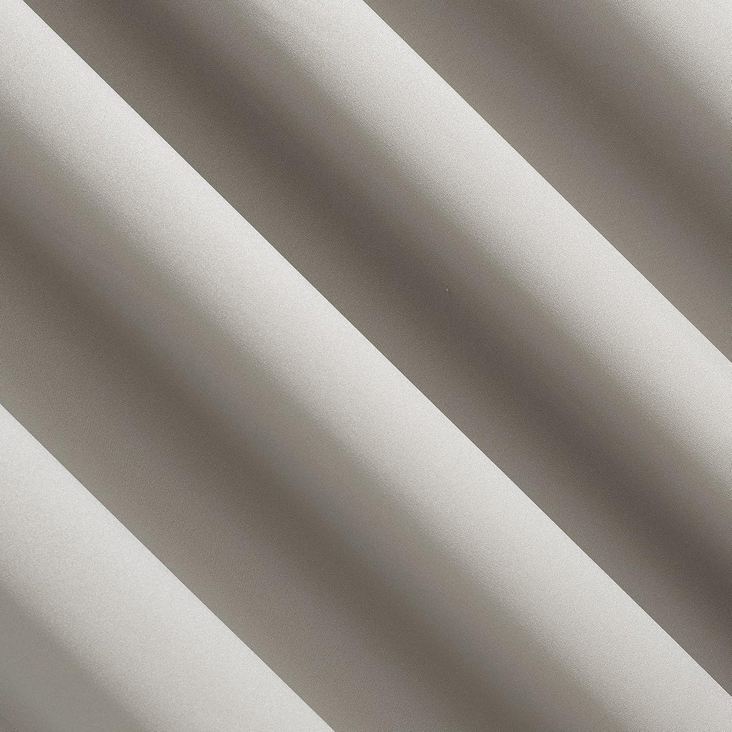 Sun Zero Nordic 2-pack Theater Grade Extreme Total Blackout Grommet Curtain Panel Pair, 52" x 63", Stone (Pack of 1)