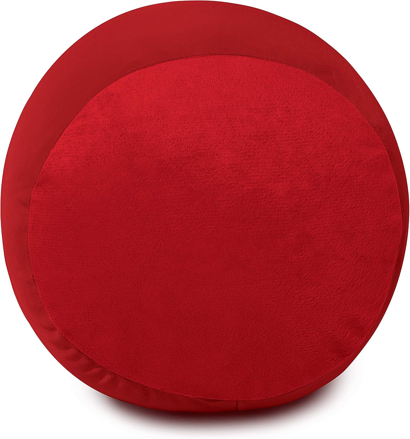 Deluxe Comfort Microbead Body Pillow (47" x 7") - Mooshi Squishy Soft - Prenatal Pregnancy Pillow, Red