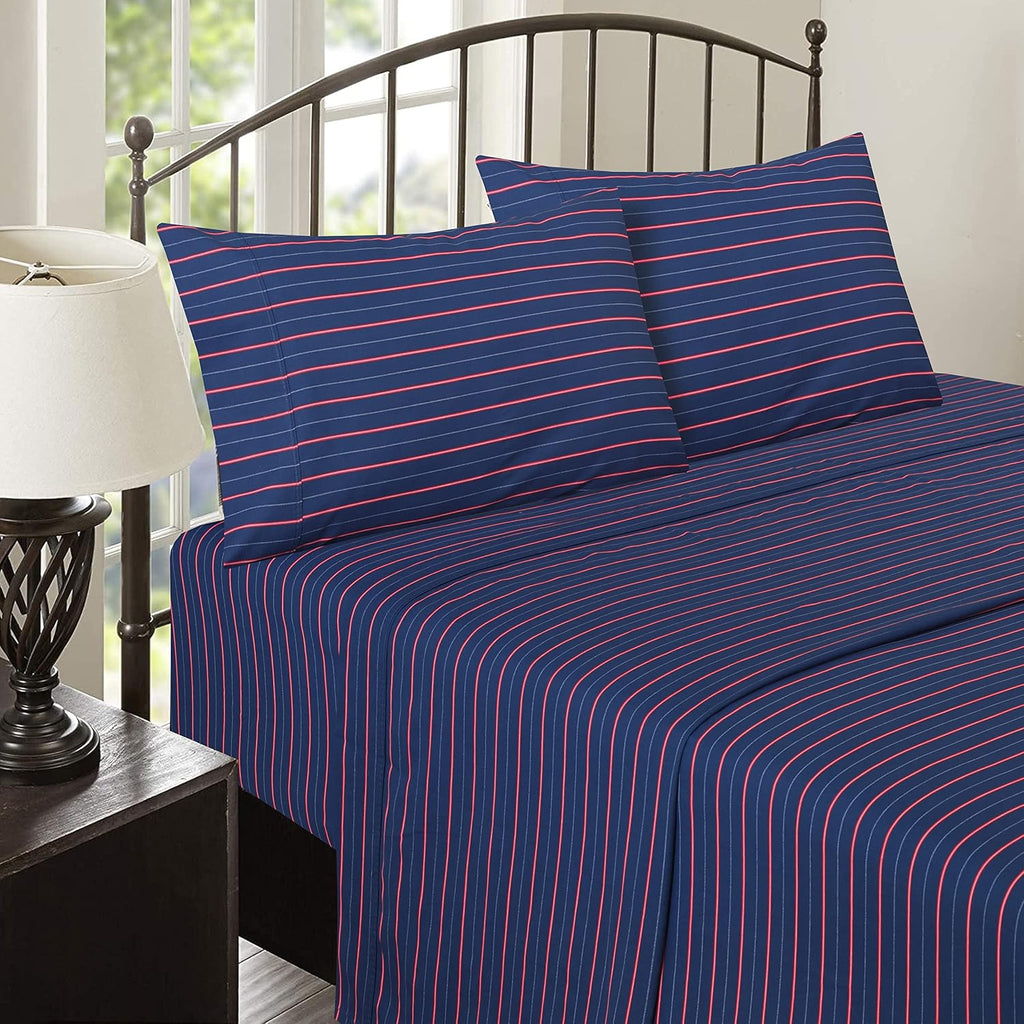 Ruvanti 100% Cotton Percale Sheets Full Size – Crisp Cooling Bed Sheets for Hot Sleepers, Deep Pocket 16”, Soft Breathable & Durable Hotel-…