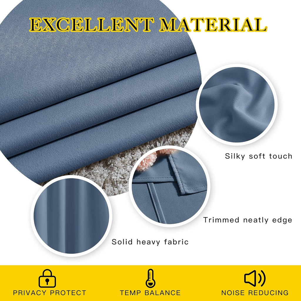 NICETOWN Room Darkening Curtains for Windows - Home Fashion Energy Saving Grommet Top Thermal Insulated Drapes for Bedroom/Patio Door…
