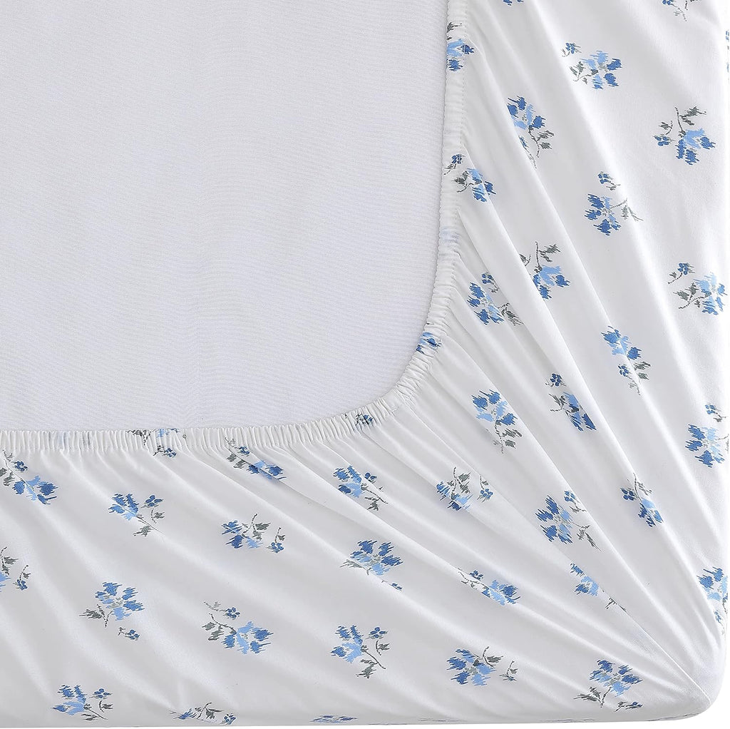 StoneCottage Stone Cottage - Queen Sheets, Cotton Percale Bedding Set, Crisp & Cool Ideal Bedding Set (Blue Sketchy Ditsy, Queen) Cotton Bl…