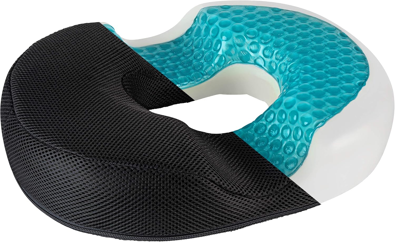 thy Spirit Gel Donut Pillow| Lifting Cushion | Donut Cushion for Tailbone Hemorrhoid Cushion Coccyx Sciatica Pregnancy Cushion, Black 1…