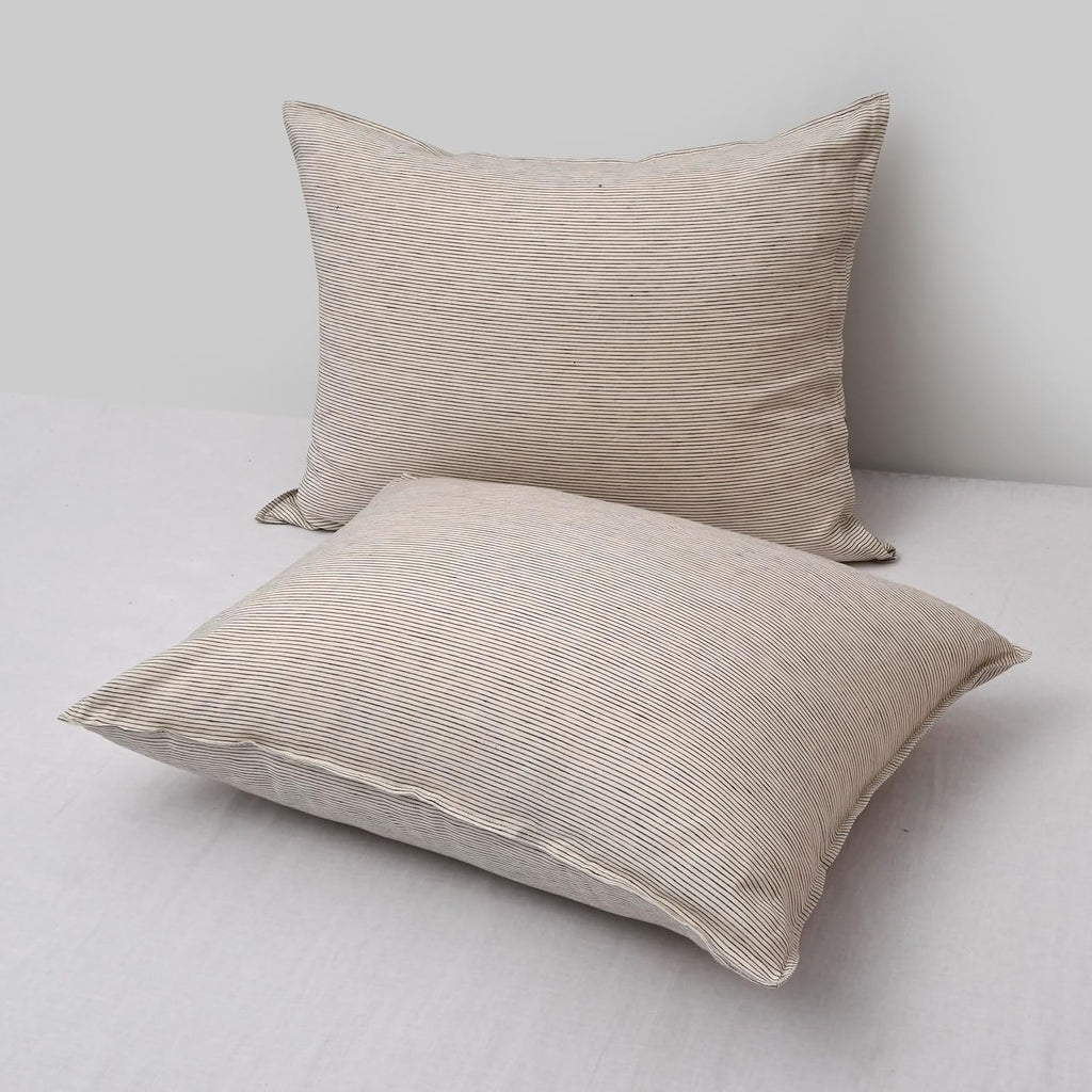 Chuffed Linen Pillow Cases 2 Pack 100% Linen Standard Pillowcases, Breathable and Cooling Washed Pillow Shams with Zipper Closure, 20x26 In…