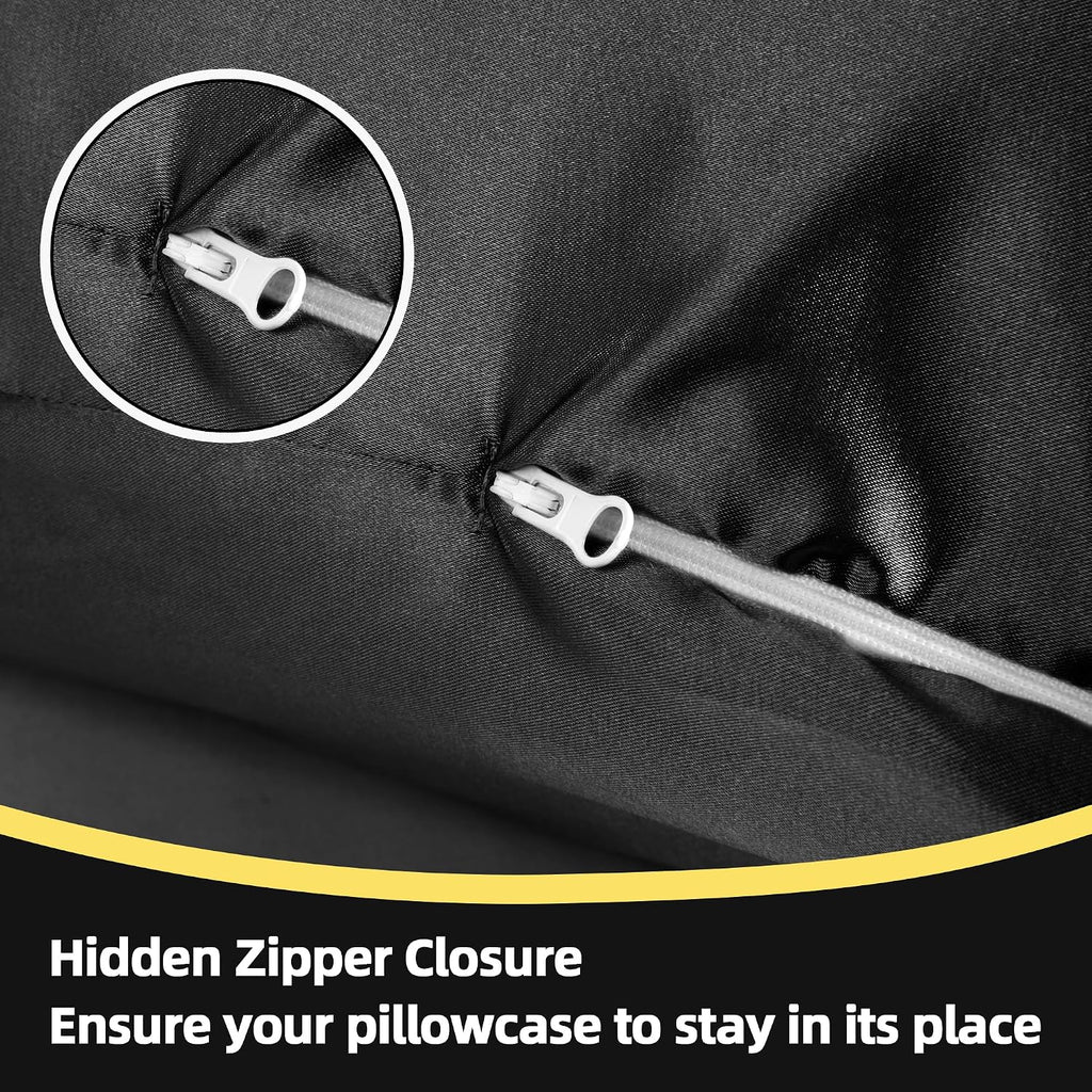 Balapet Silky Satin Pregnancy Pillow Cover (ONLY Pillowcase), U Shaped Luxurious Smooth Maternity Pillow Cover, Soft & Breathable Large Pil…