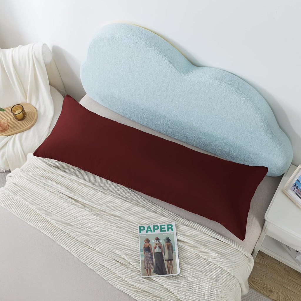Ubauba Memory Foam Body Pillow with Cover, Full Large Body Pillows Insert for Adults with Envelope Closure Pillowcase, Firm & Fluffy Long…