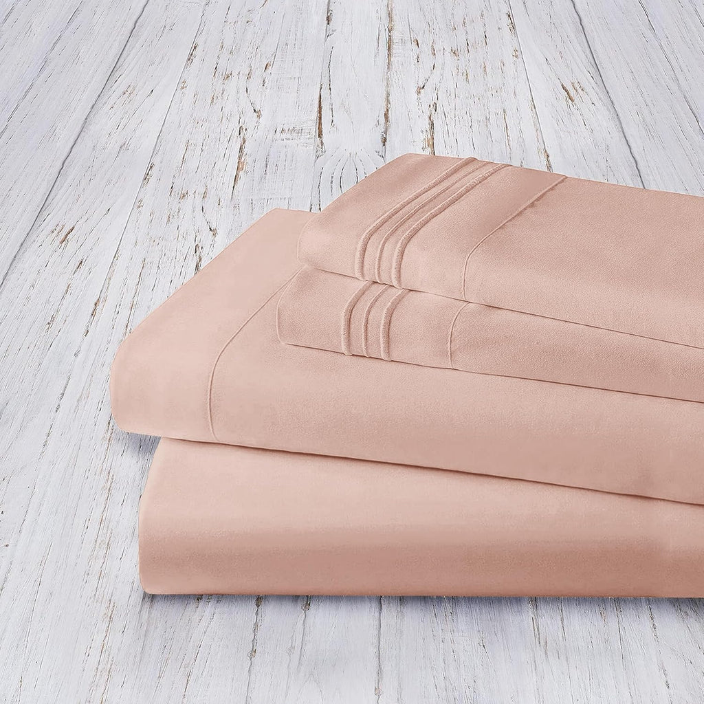 MocassiLuxuryBedding Mocassi Full Sheet Set - Luxury Hotel 1800 Premier Bedding Sheets & Pillowcases - Ultra Soft Breathable & Cooling Bed…