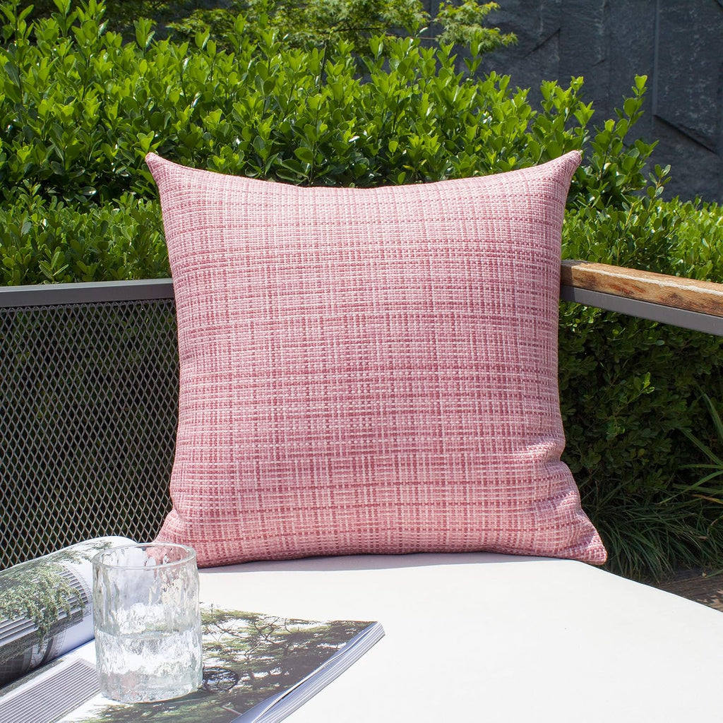Kevin Textile Pack of 2 Decorative Outdoor Waterproof Throw Pillow Covers Stripe Square Pillowcases Modern Cushion Cases for Gifts Patio…