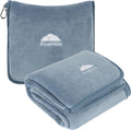 BlueHills Premium Soft Long Travel Blanket Pillow for Tall Airplane Flight Essentials Large Compact 2 in 1 Airline Throw Packable Warm…