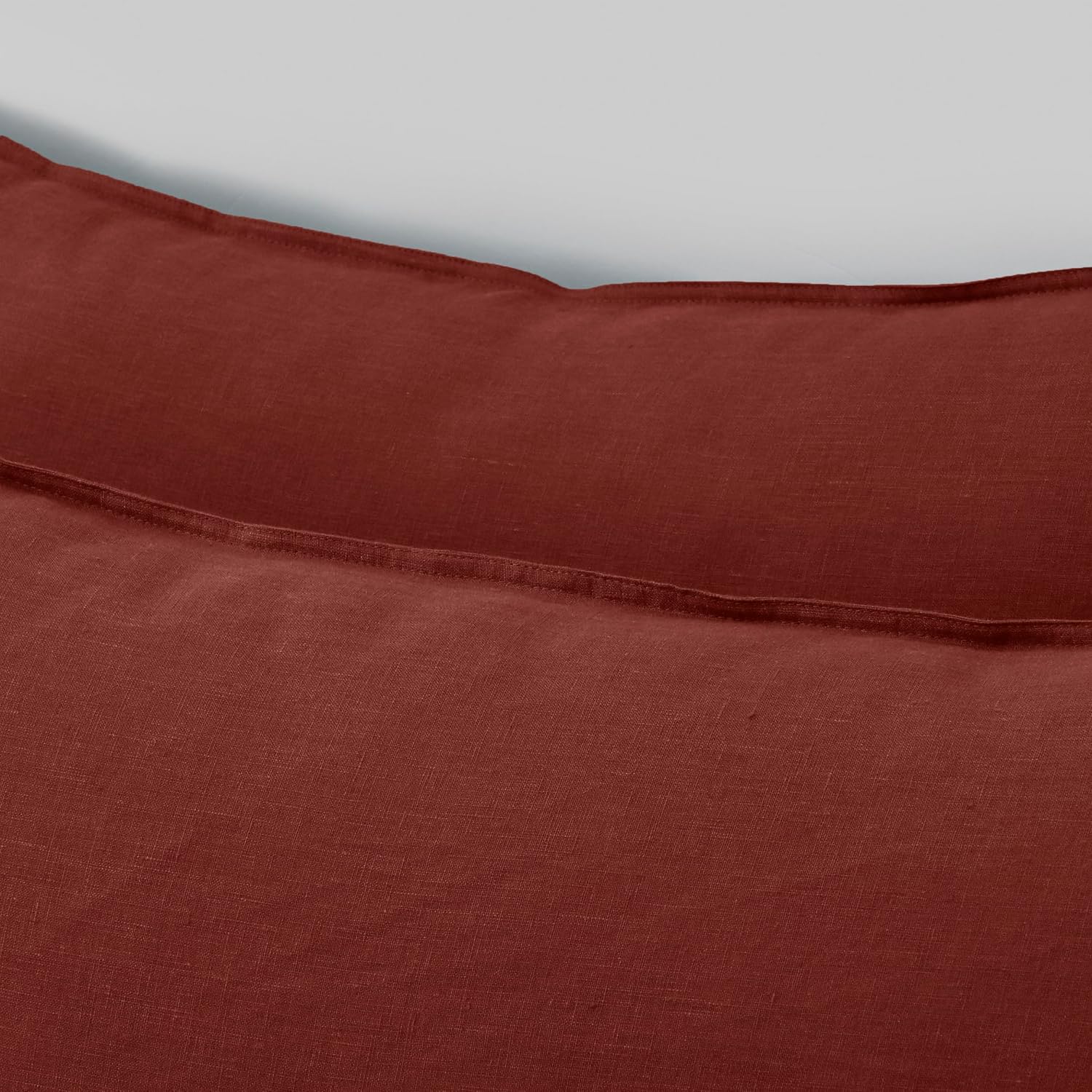 Chuffed Linen Pillow Covers 2 Pack 100% Linen Pillow Cases, Breathable and Cooling Washed Pillow Shams with Zipper Closure for Bedding, 26x…