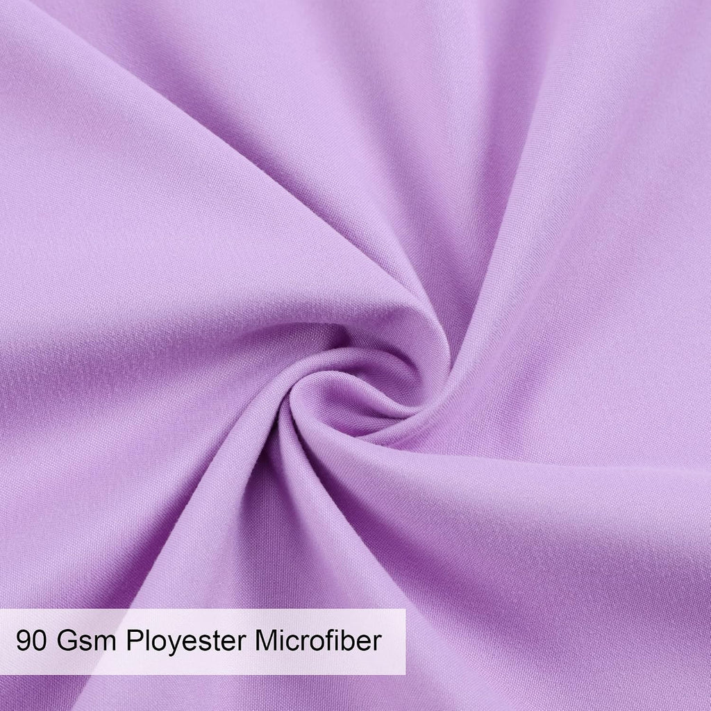 uxcell Soft Microfiber Body Pillow Cover with Zipper Closure, Long Pillow Cases for Body Pillows Weave for 90 GSM Polyester, Violet Body (2…