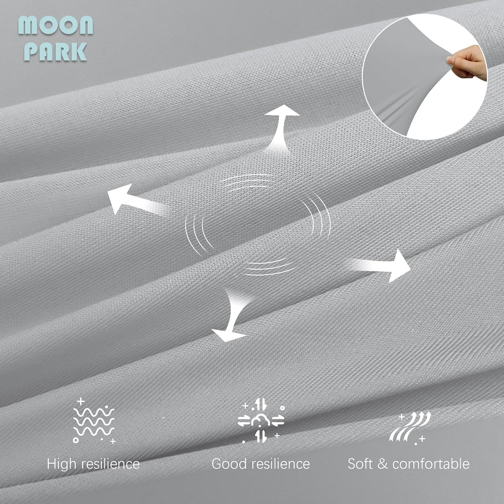 Moonpark MOON PARK Pregnancy Pillows for Sleeping - U Shaped Full Body Maternity Pillow with Removable Cover - Support for Back, Legs, Bell…