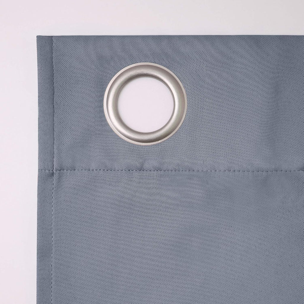 Sun Zero Nordic Theater Grade Extreme 100% Blackout Grommet Curtain Single Panel, 52" x 108", Haze