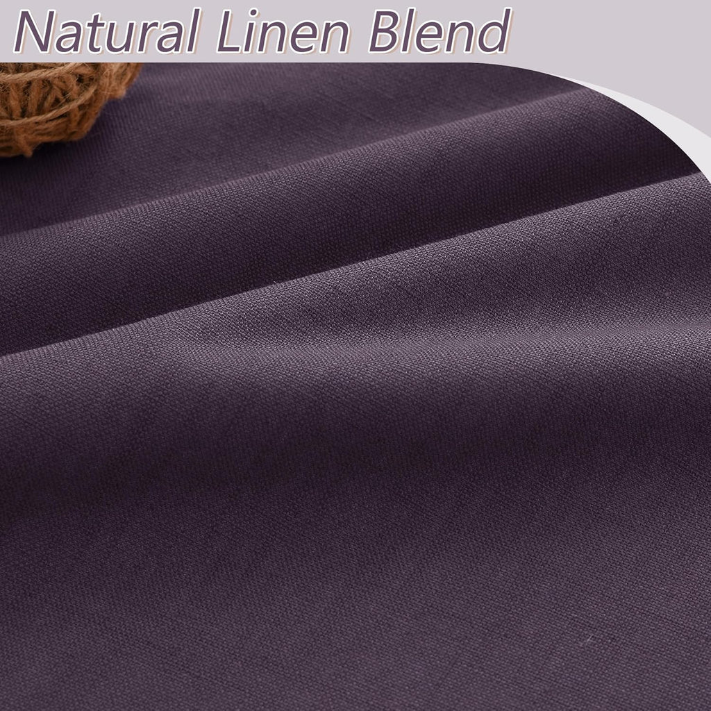 Guken 100% Blackout Curtains 108 Inch Length 2 Panels Set for Living Room Bedroom Back Tab Thermal Insulated Black Out Linen Drapes Room Da…