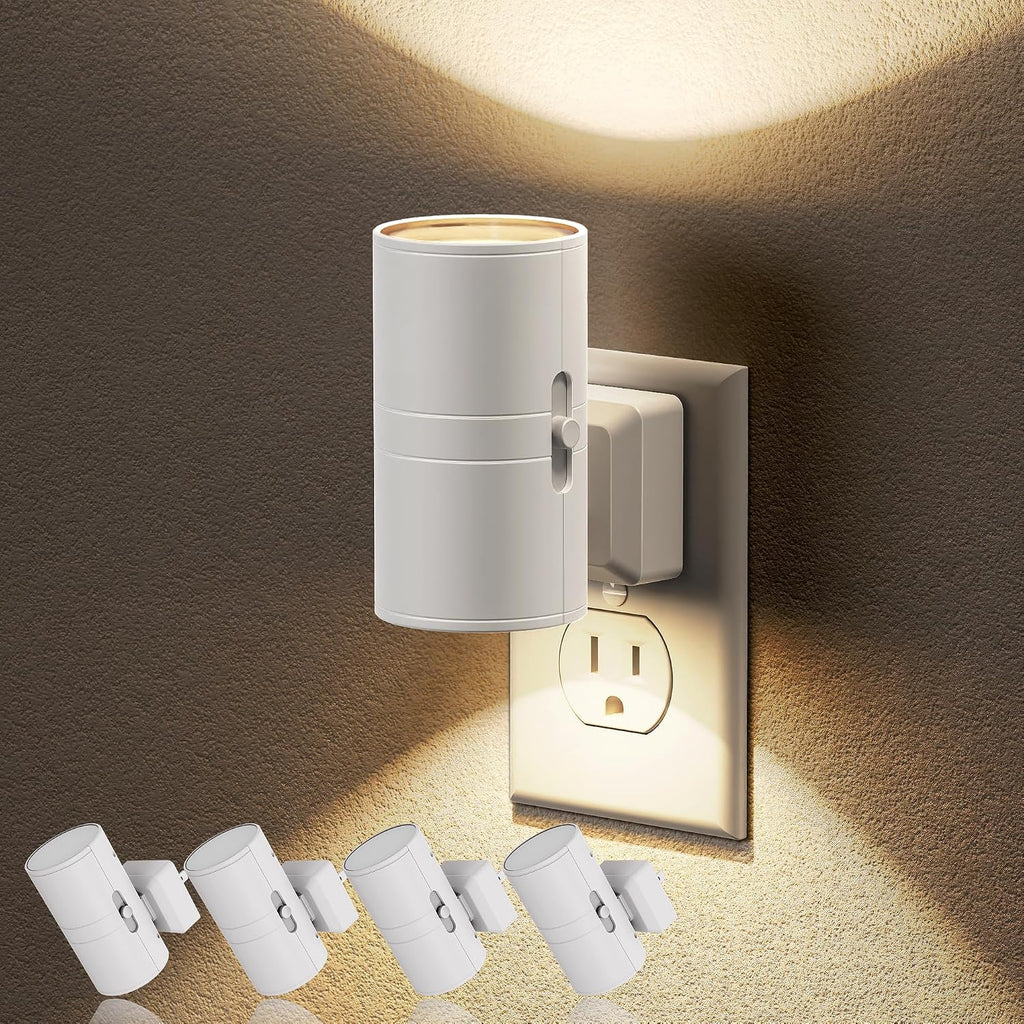 JandCase Night Lights Plug into Wall, Dimmable Night Light Plug in, Modern Night Light Dusk to Dawn Light Sensor, Warm White 3000K…