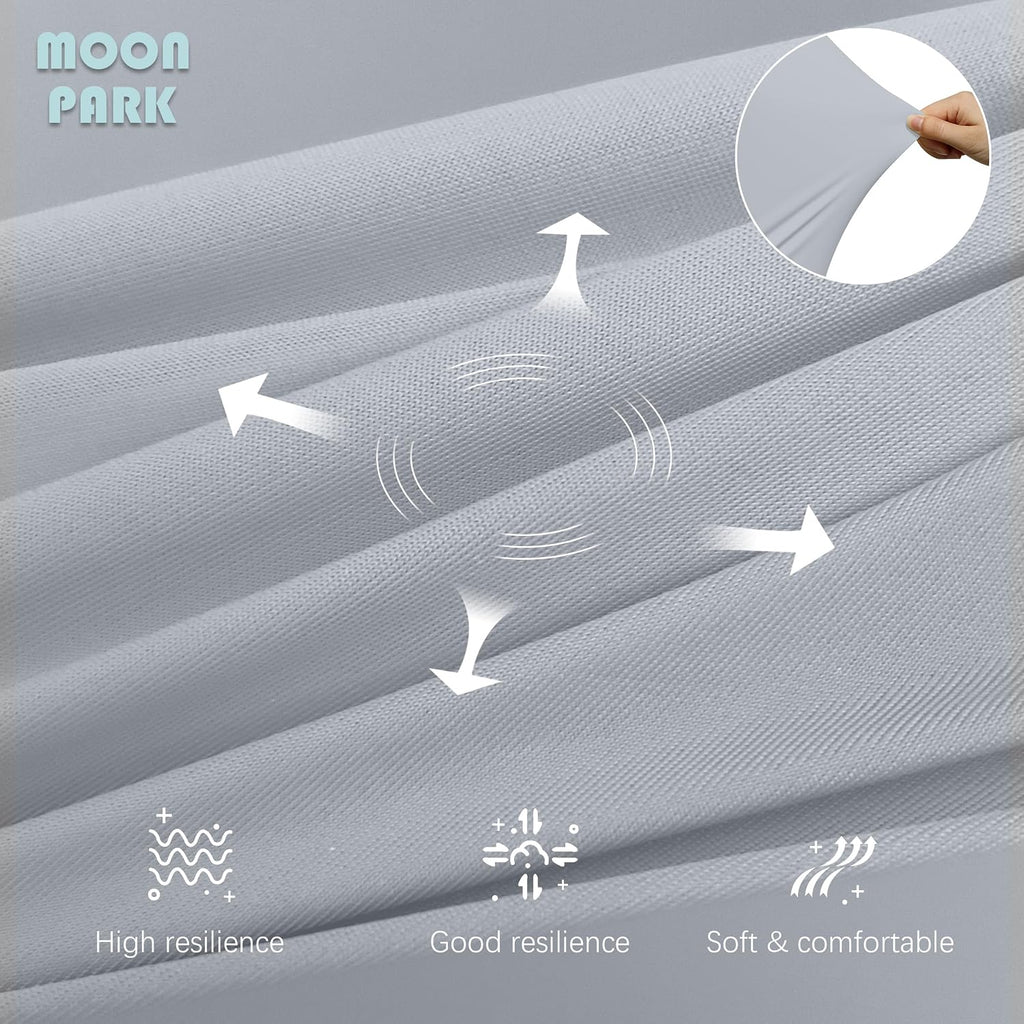 Moonpark MOON PARK Pregnancy Pillows for Sleeping - U Shaped Full Body Maternity Pillow with Removable Cover - Support for Back, Legs, Bell…
