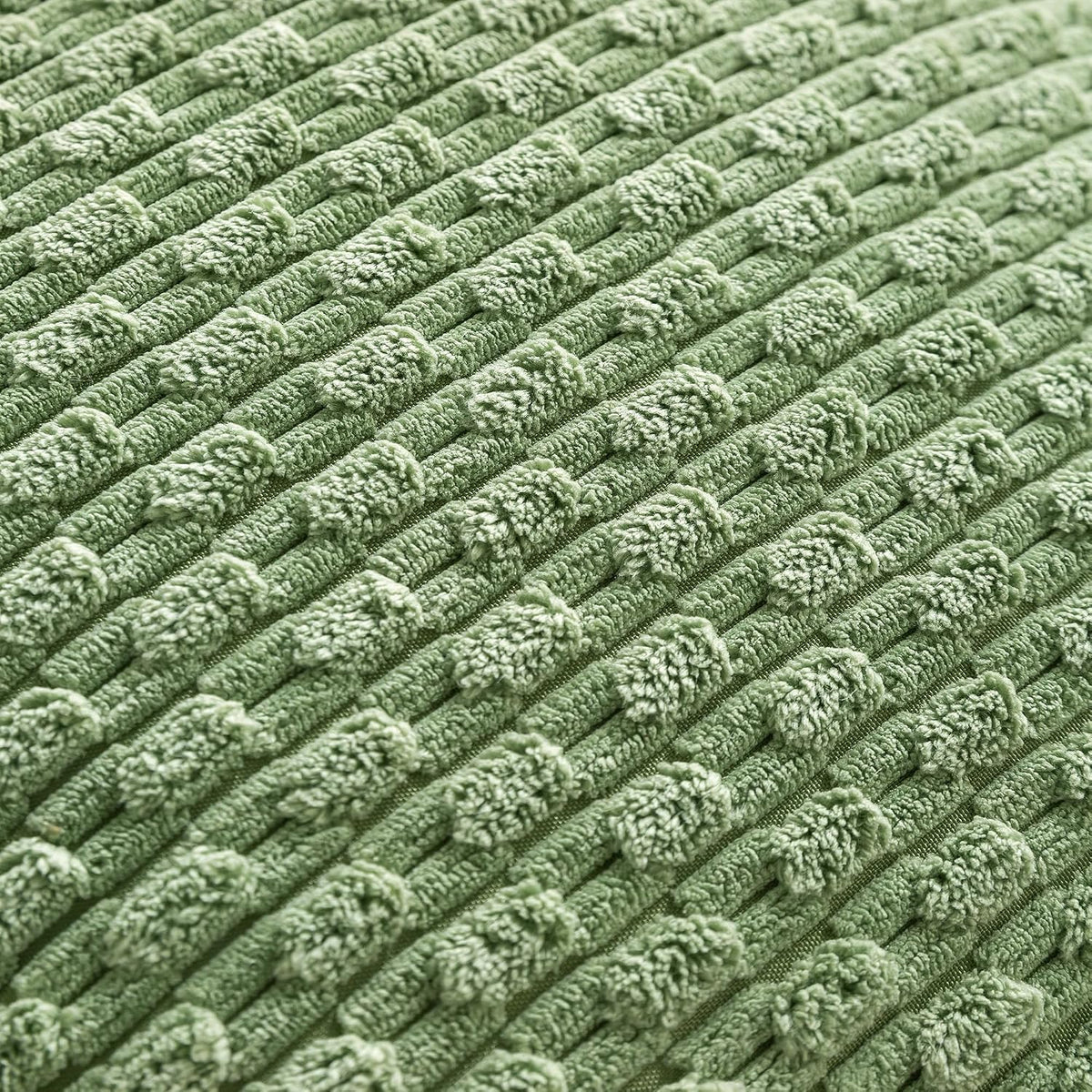 Cozoomy Set of 4 Sage Green Decorative Throw Pillow Covers 22x22 Inch Corduroy Pillow Covers for Bed Couch Sofa Living Room Soft Square Cus…