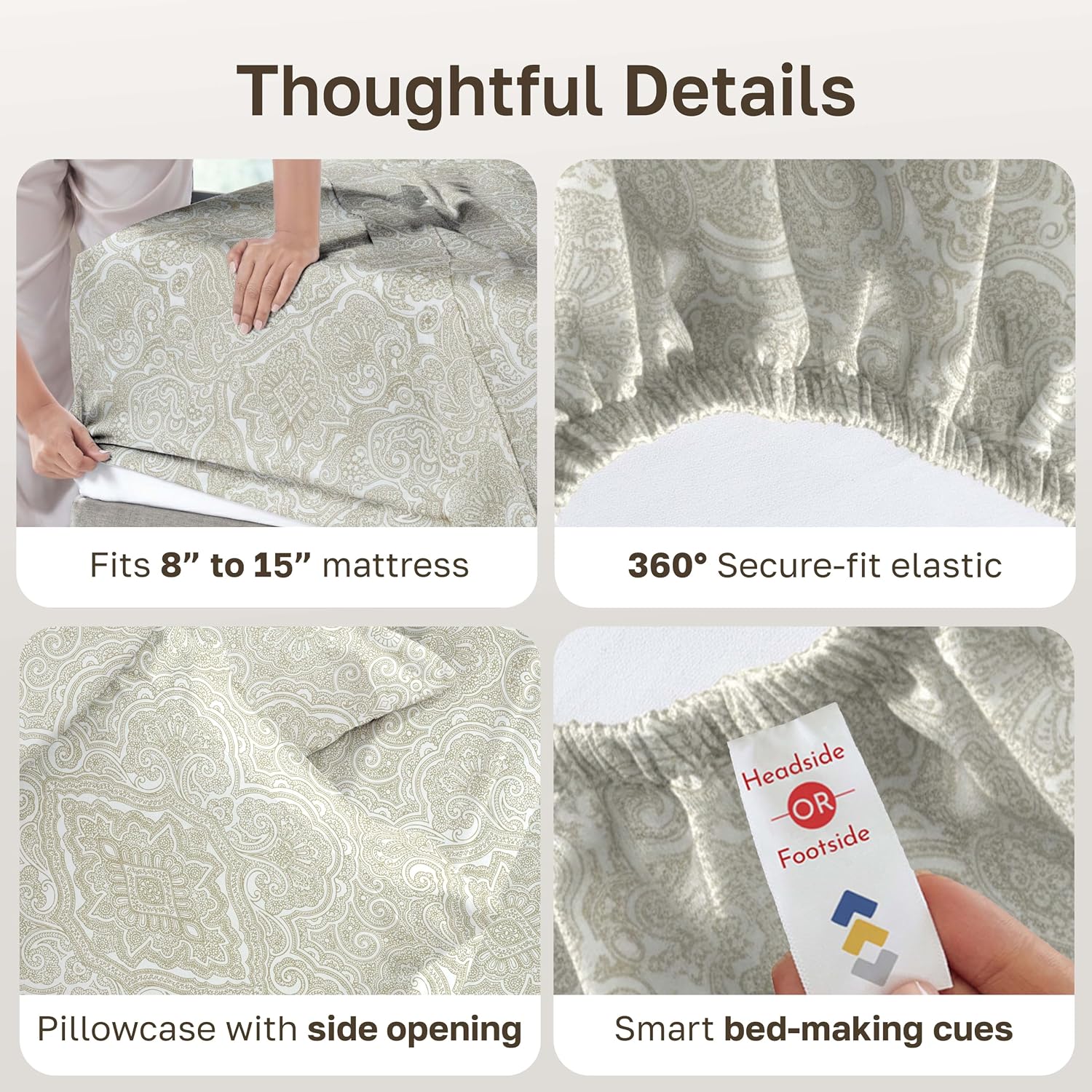 CaliforniaDesignDen California Design Den Soft 100% Cotton Sheets Twin XL Size Set, 400 Thread Count Good Housekeeping Award Winner, Smooth…