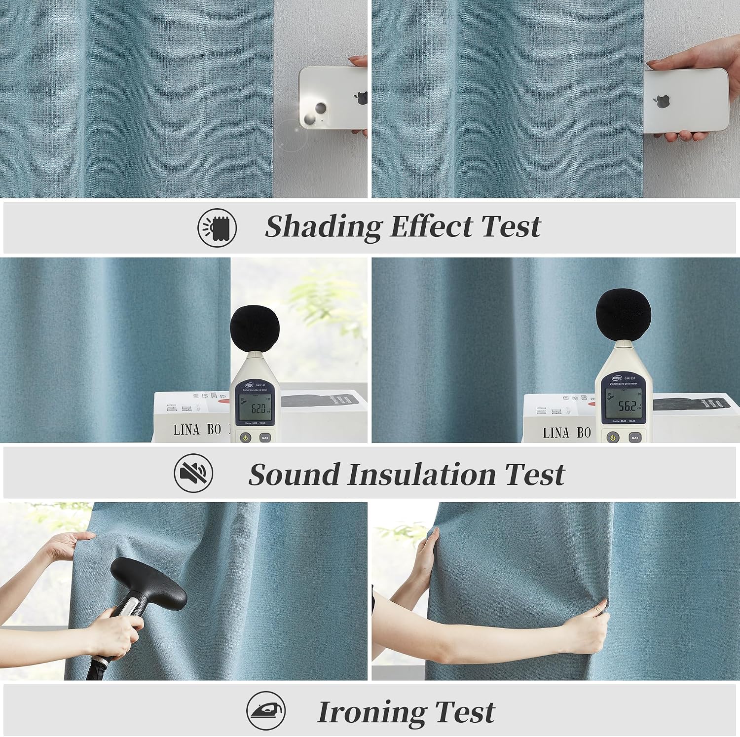 Keqiaosuocai 2 Panels Full Blackout Door Curtains for Doorway 80 Inches long, Heat and Full Light Blocking Thermal Insulated Drapes for Nur…