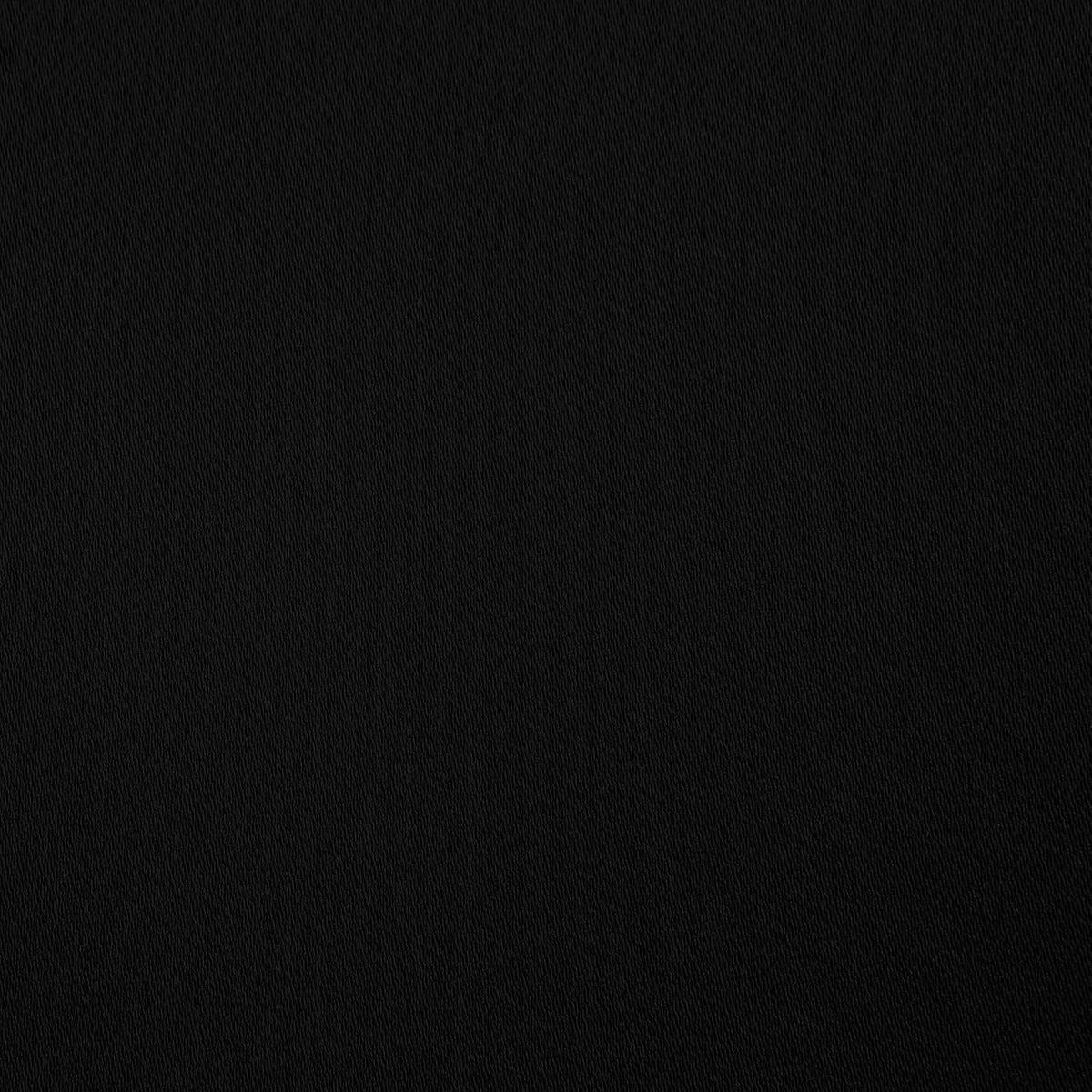Sun Zero Oslo Theater Grade Extreme Total Blackout Rod Pocket Curtain Panel, 52" x 63", Black