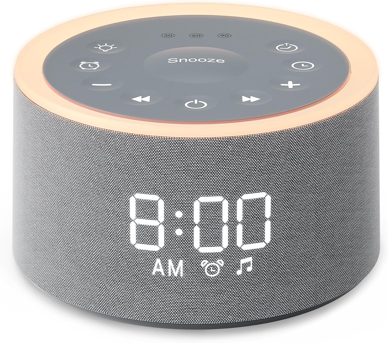 Dreamegg D1+ Sound Machine & Alarm Clock - Sound Machine for Sleep, White Noise Machine with 29 Soothing Sounds, Night Light, 0-100%…