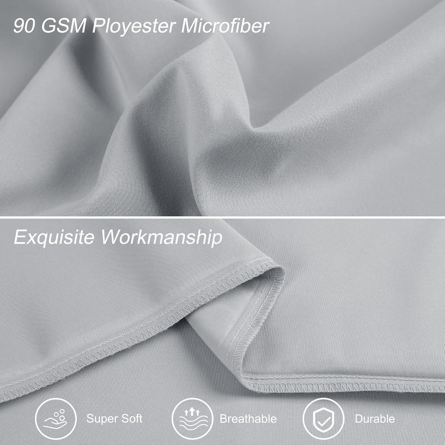 uxcell 100% Microfiber Body Pillow Cover | 1800 Thread Count Pillowcase | Soft Pillow Case with Envelope Closure | 90 GSM Ployester | No Wr…