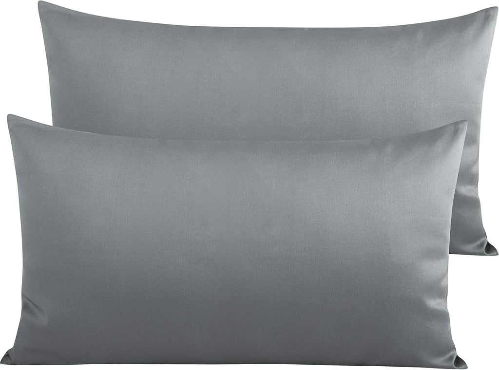 NTBAY Egyptian Cotton King Pillowcases - Set of 2, 500 Thread Count Cotton Pillowcases - Soft and Breathable Envelope Closure Pillow…