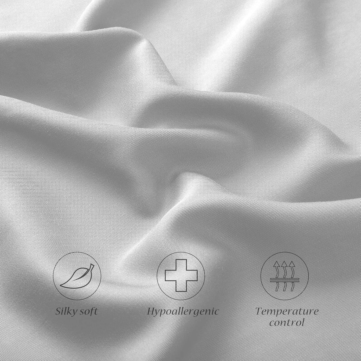 Elibaba Curved Crescent Cooling Side Sleeper Pillow Cases - Rayon Derived from Bamboo Pillowcase Cover Queen Size 1 Piece, 20 * 30 inches L…