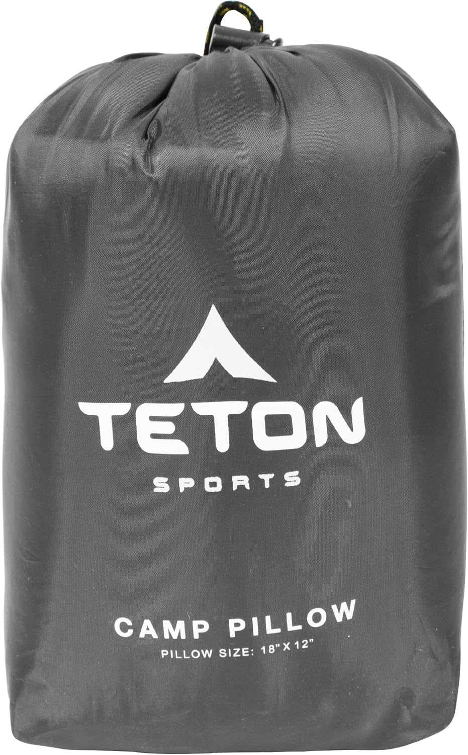 Teton Sports Camp Pillow; Great for Travel, Camping and Backpacking; Washable, Grey 1 Count Grey
