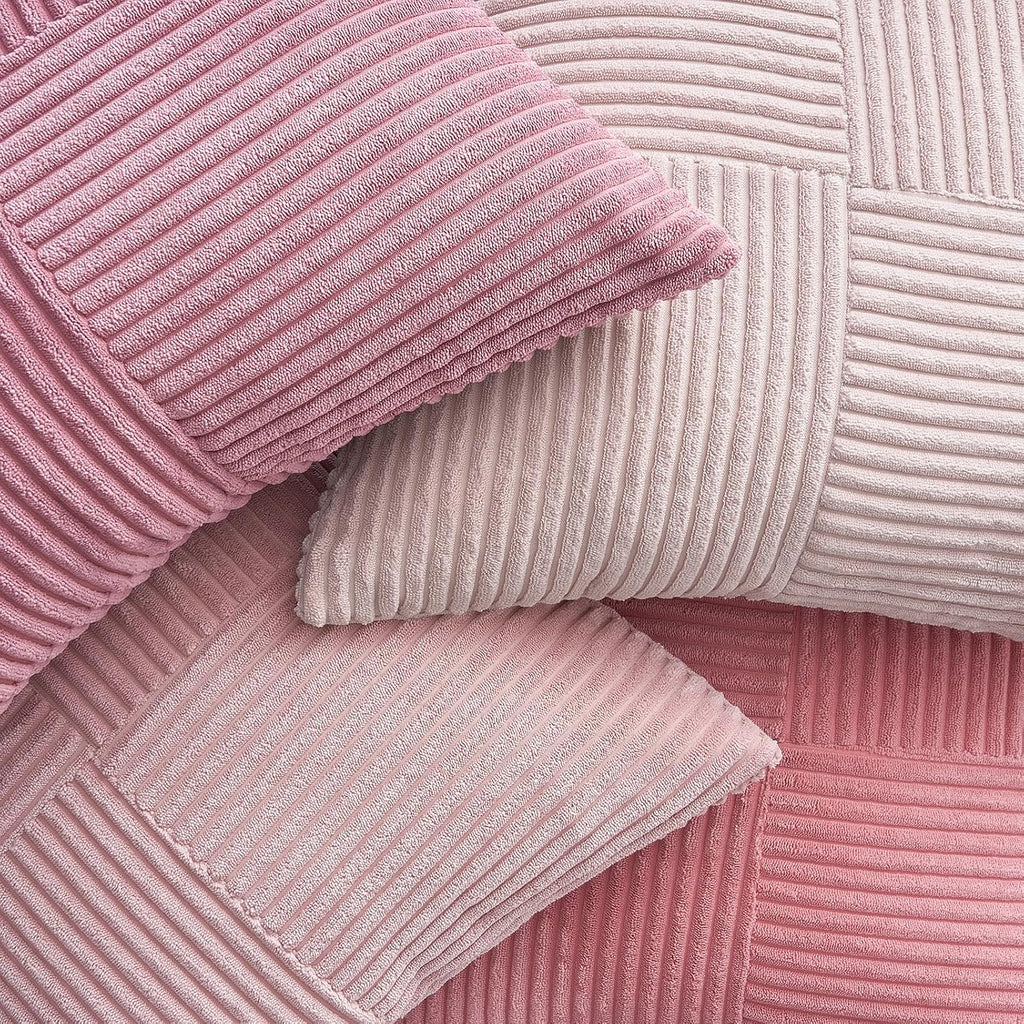 Topfinel BlushPink Throw Pillow Covers 20x20 Set of 4, Baby Pink Boho Soft Corduroy Home Decor Cushion Cases for Couch, Living Room, Bedroom, S…