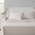 MarthaStewart Martha Stewart - Twin Size Sheets Set, Crisp & Tailored Cooling Sheets w/a Naturally Smooth Cotton Percale Lightweight Feel -…