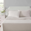 MarthaStewart Martha Stewart - King Size Sheets Set, Crisp & Tailored Cooling Sheets w/a Naturally Smooth Cotton Percale Lightweight Feel -…