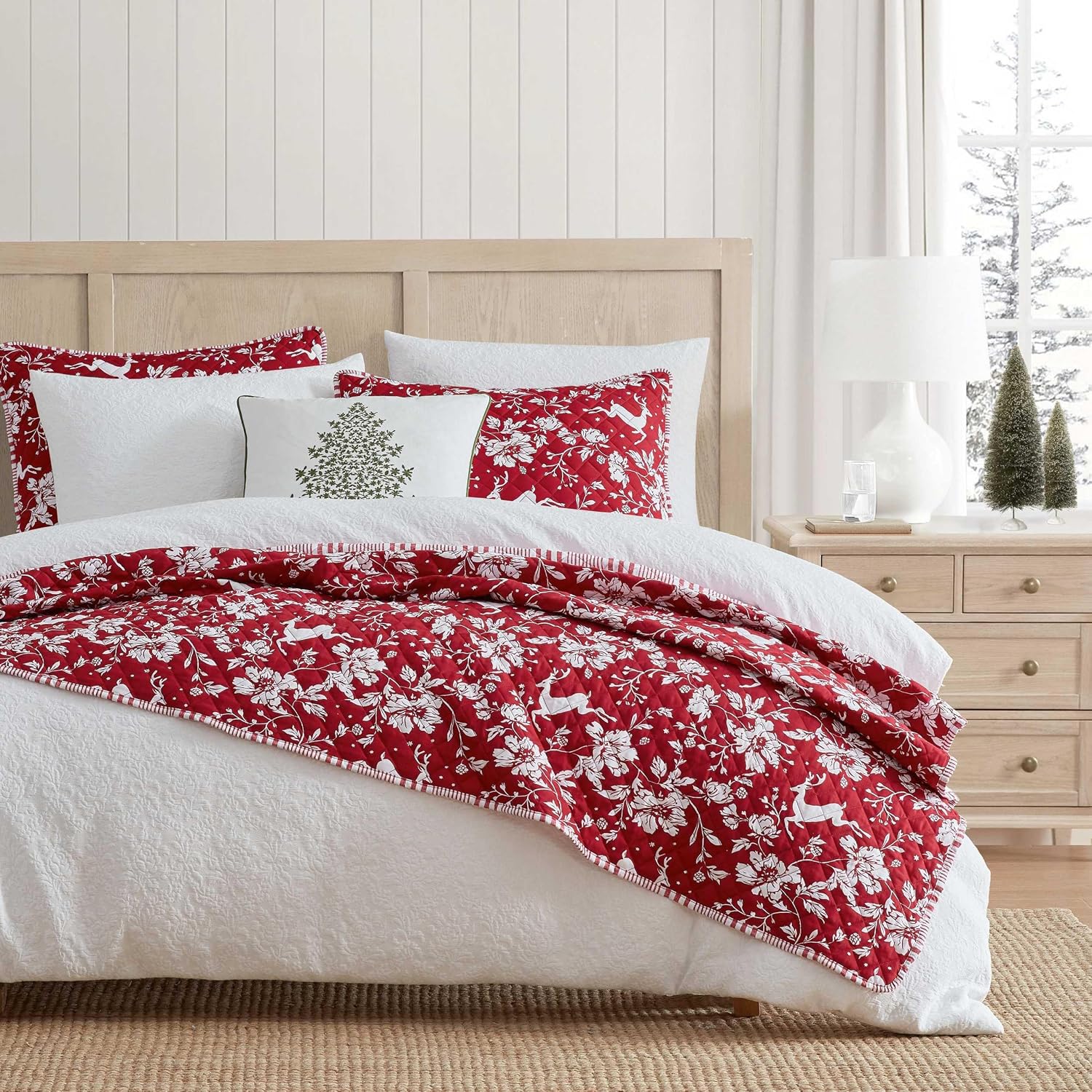 MarthaStewart Martha Stewart - Queen Duvet Cover Set, Cotton-Rich Plain Weave Bedding w/Matching Pillowcases, Lightweight for Year-Round Co…