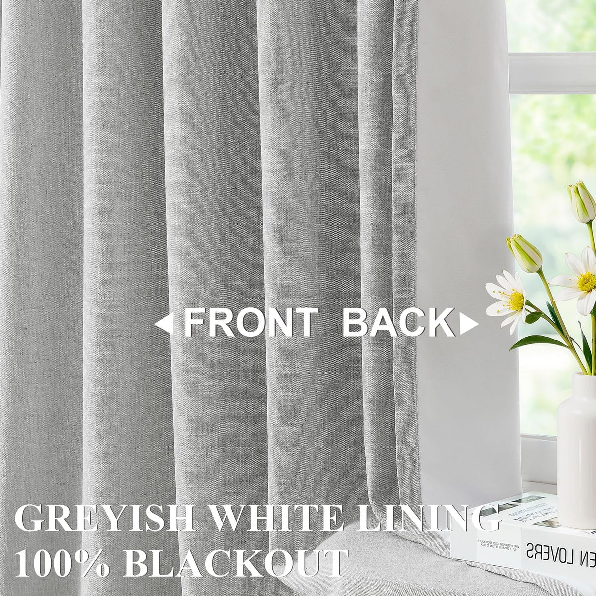 VisionHome Vision Home Light Gray Pinch Pleated Full Blackout Curtains Linen Blended 60" Wide Thermal Insulated Window Panels 90 inch for B…