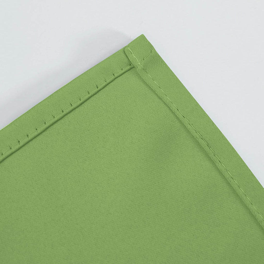 Lemomo Blackout Curtains 52 x 63 inch/Light Green Curtains Set of 2 Panels/Thermal Insulated Room Darkening Bedroom Curtains 63 inch Green