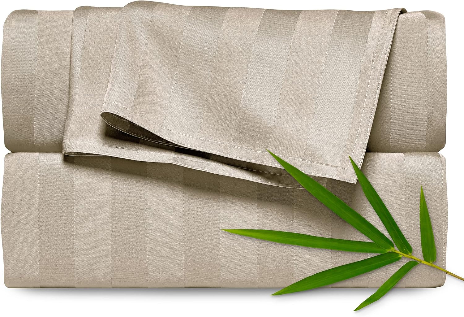 PureBamboo Pure Bamboo Split King Sheets, Genuine 100% Organic Viscose Derived from Bamboo Bed Sheet Set, Soft & Cooling, Double Stitching,…