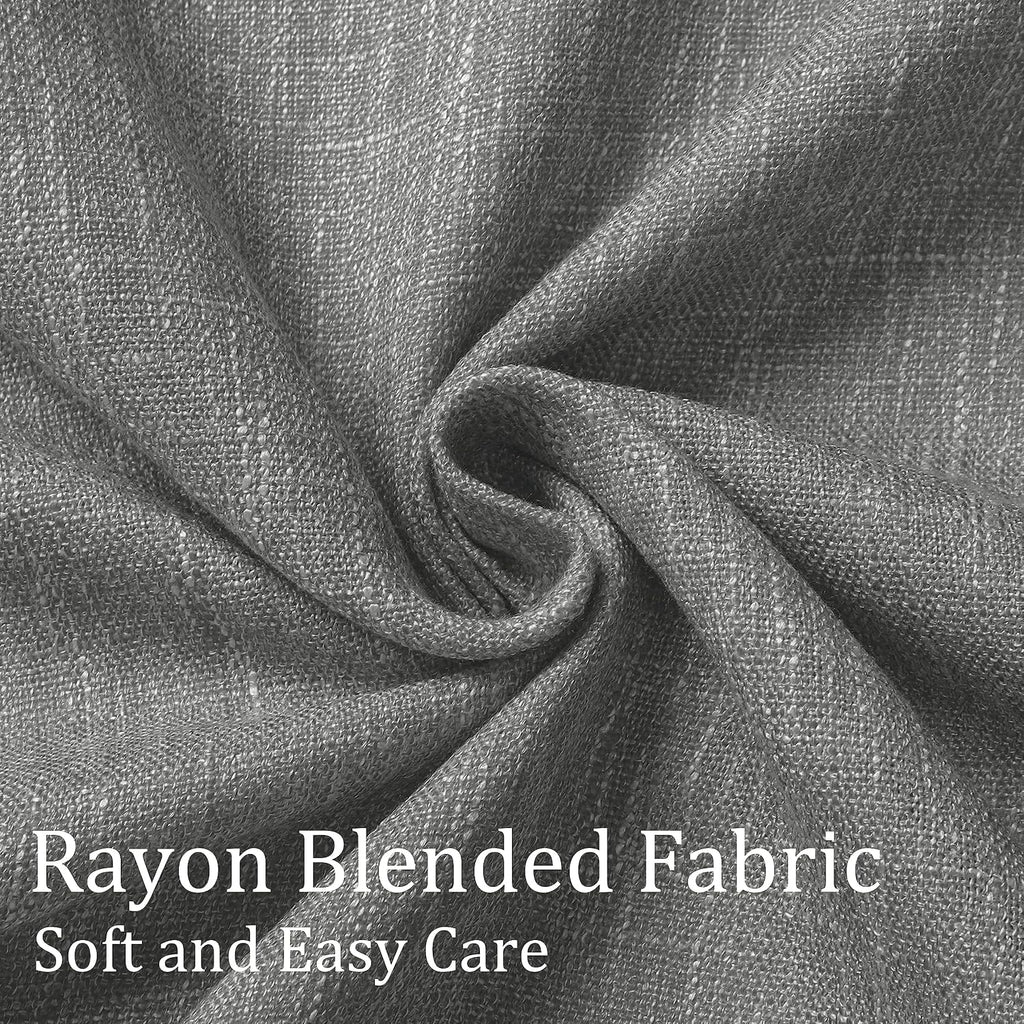 VisionHome Vision Home Charcoal Grey Pinch Pleated Full Blackout Curtains Room Darkening Window Curtains 84 inch for Living Room Bedroom Th…