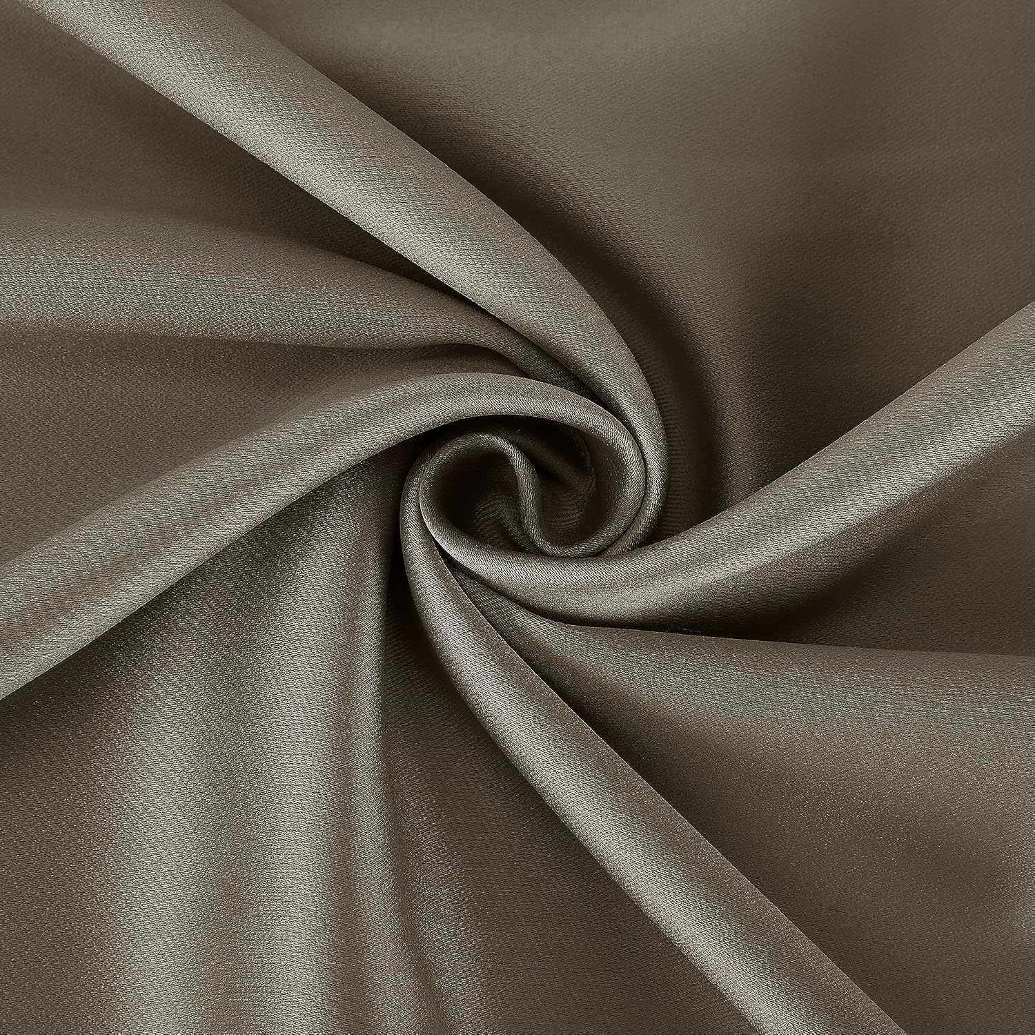 Sun Zero Nordic 2-Pack Theater Grade Noise Reducing Extreme 100% Blackout Grommet Curtain Panel Pair, 52" x 84, Mushroom Brown